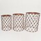 Rustic Charm Wire Nesting Stools–Set of 3 Multi-Use Accent Seats